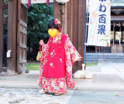 七五三着物と髪飾り