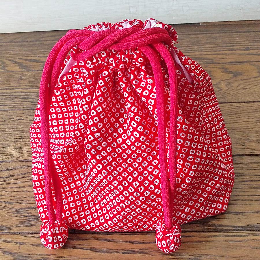 七五三用の巾着バッグ♪ - 和布・和生地・ちりめん生地・和風布 七五三用の巾着バッグ♪ - 和布・和生地・ちりめん生地・和風布