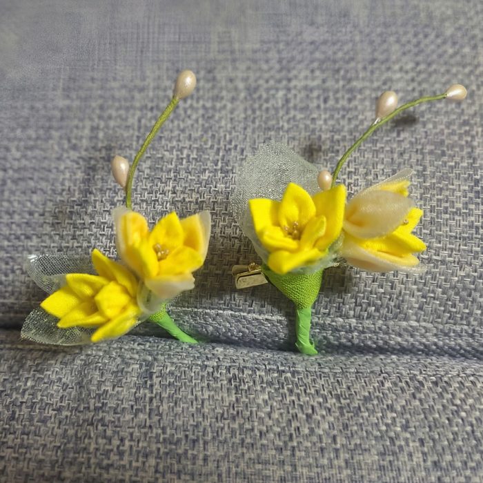 卒業式のコサージュ